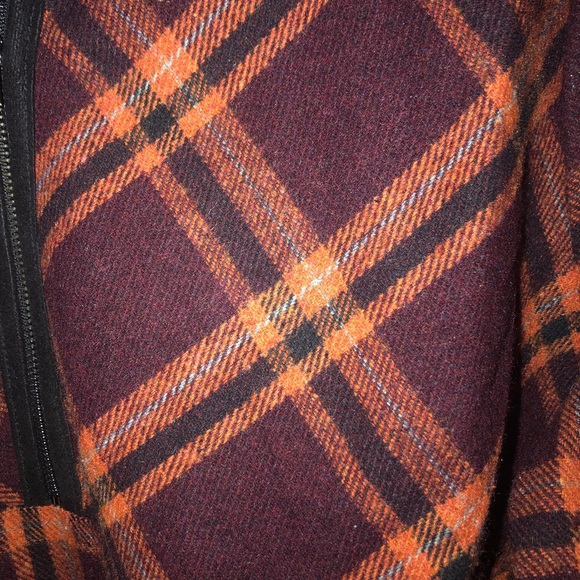 Plaid 1/4 zip pullover lightweight jacket/top size large - Picture 3 of 3